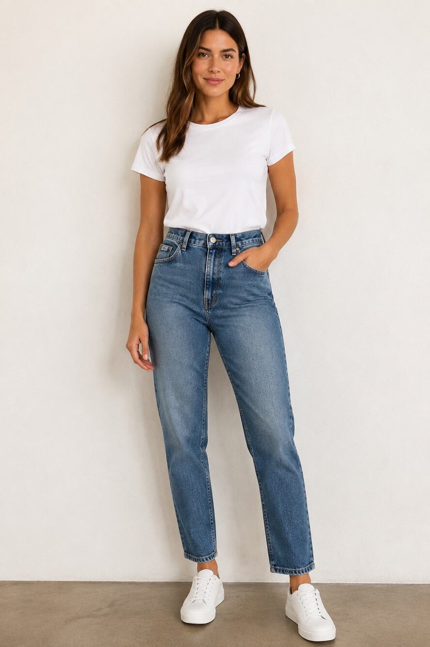Vintage 80s Wrangler for Women High Rise Mom Jeans 29x29 Stonewash